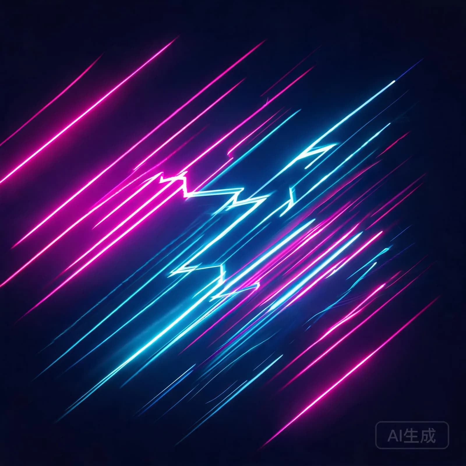 Abstract light-trail graphic cover art for Slow Burn